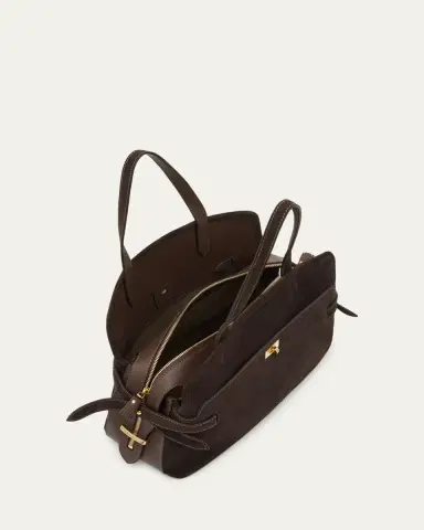Anya Hindmarch Wilson Zip Suede Top-Handle Bag | Thumbnail 3 Anya Hindmarch Wilson Zip Suede Top-Handle Bag | Thumbnail 3