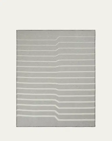 LANEROSSI Optical Double-Face Reversible Wool/Cashmere Throw, 51" x 70" | Thumbnail 2 LANEROSSI Optical Double-Face Reversible Wool/Cashmere Throw, 51" x 70" | Thumbnail 2