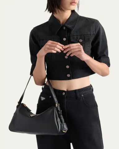 Prada Medium Aimee Zip Leather Shoulder Bag | Thumbnail 2 Prada Medium Aimee Zip Leather Shoulder Bag | Thumbnail 2