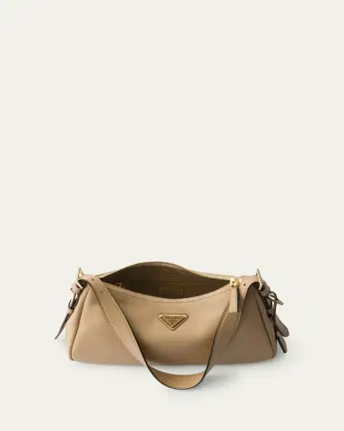 Prada Medium Aimee Zip Leather Shoulder Bag | Thumbnail 13 Prada Medium Aimee Zip Leather Shoulder Bag | Thumbnail 13