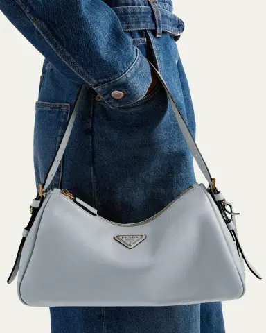 Prada Medium Aimee Zip Leather Shoulder Bag | Thumbnail 14 Prada Medium Aimee Zip Leather Shoulder Bag | Thumbnail 14