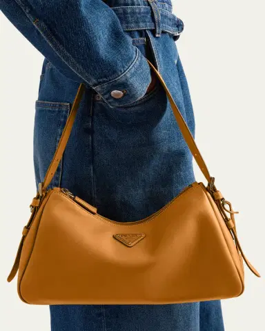 Prada Medium Aimee Zip Leather Shoulder Bag | Thumbnail 17 Prada Medium Aimee Zip Leather Shoulder Bag | Thumbnail 17