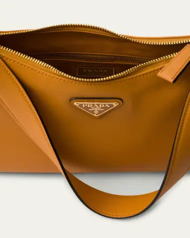 Prada Medium Aimee Zip Leather Shoulder Bag | Thumbnail 19 Prada Medium Aimee Zip Leather Shoulder Bag | Thumbnail 19