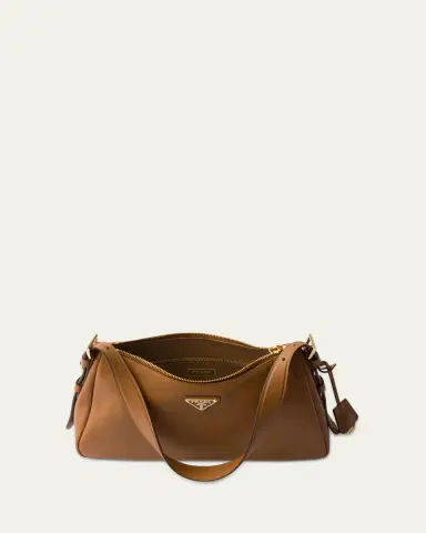 Prada Medium Aimee Zip Leather Shoulder Bag | Thumbnail 10 Prada Medium Aimee Zip Leather Shoulder Bag | Thumbnail 10