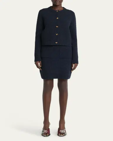 Bottega Veneta Front-Pockets Boucle Mini Skirt | Thumbnail 7 Bottega Veneta Front-Pockets Boucle Mini Skirt | Thumbnail 7