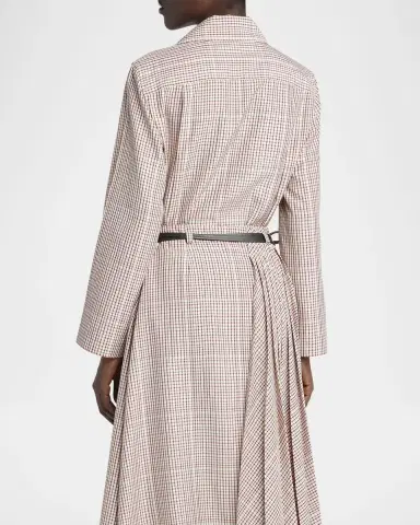 Bottega Veneta Check Long-Sleeve Button-Down Shirt | Thumbnail 2 Bottega Veneta Check Long-Sleeve Button-Down Shirt | Thumbnail 2