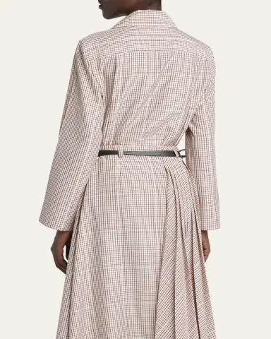 Bottega Veneta Check Long-Sleeve Button-Down Shirt | Thumbnail 7 Bottega Veneta Check Long-Sleeve Button-Down Shirt | Thumbnail 7