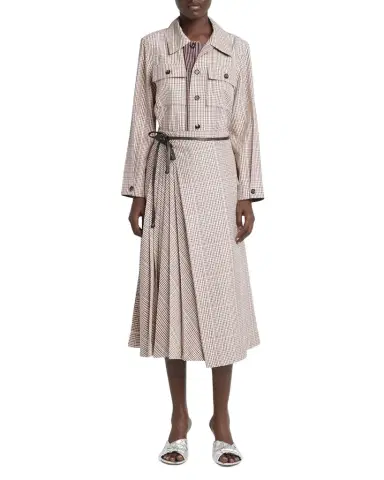 Bottega Veneta Check Long-Sleeve Button-Down Shirt | Thumbnail 1 Bottega Veneta Check Long-Sleeve Button-Down Shirt | Thumbnail 1