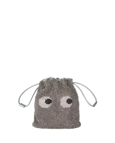 Anya Hindmarch Eyes Mesh Crystal Pouch Bag | Thumbnail 1 Anya Hindmarch Eyes Mesh Crystal Pouch Bag | Thumbnail 1