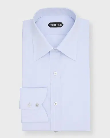TOM FORD Men's Cotton Dress Shirt | Thumbnail 4 TOM FORD Men's Cotton Dress Shirt | Thumbnail 4
