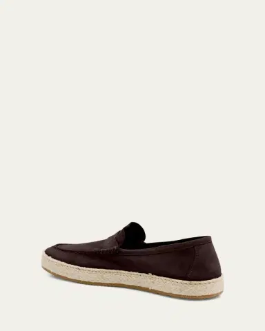 Ron White Men's Dylan Weatherproof Suede and Raffia Slip-On Sneakers | Thumbnail 4 Ron White Men's Dylan Weatherproof Suede and Raffia Slip-On Sneakers | Thumbnail 4