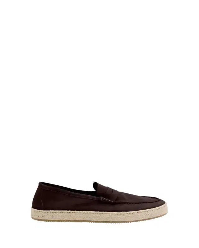 Men's Dylan Weatherproof Suede and Raffia Slip-On Sneakers Men's Dylan Weatherproof Suede and Raffia Slip-On Sneakers
