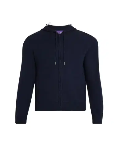 Ralph Lauren Purple Label Men's Wool-Cashmere Jersey Spa Hoodie | Thumbnail 1 Ralph Lauren Purple Label Men's Wool-Cashmere Jersey Spa Hoodie | Thumbnail 1