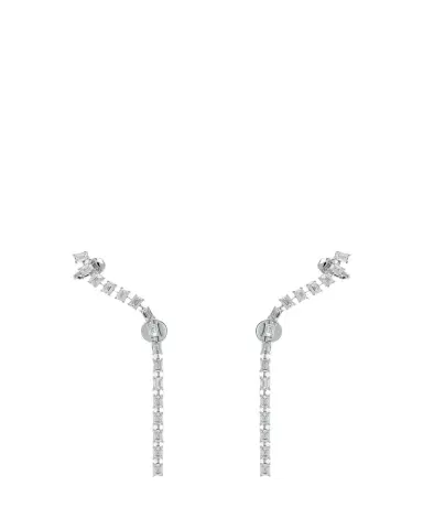 Savolinna Scala Dancing Diamond Climber Earrings in 18K White Gold | Thumbnail 1 Savolinna Scala Dancing Diamond Climber Earrings in 18K White Gold | Thumbnail 1