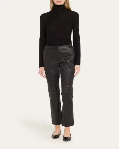 Lafayette 148 New York Leather and Acclaimed Stretch Cigarette Pants | Thumbnail 2 Lafayette 148 New York Leather and Acclaimed Stretch Cigarette Pants | Thumbnail 2