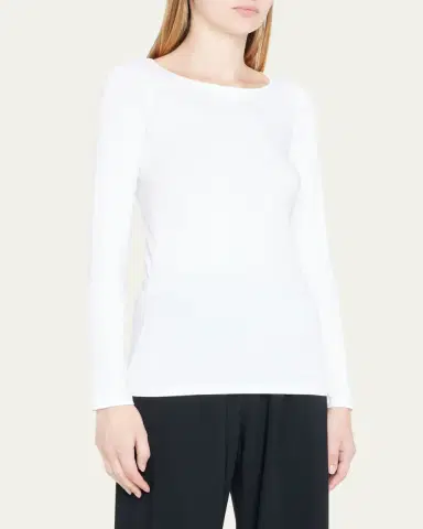 MAJESTIC FILATURES Soft Touch Marrow-Edge Long-Sleeve Top | Thumbnail 8 MAJESTIC FILATURES Soft Touch Marrow-Edge Long-Sleeve Top | Thumbnail 8