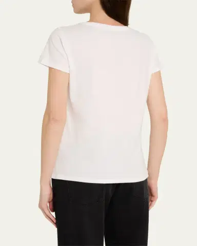 MAJESTIC FILATURES V-Neck Organic Cotton T-Shirt | Thumbnail 3 MAJESTIC FILATURES V-Neck Organic Cotton T-Shirt | Thumbnail 3