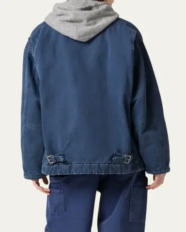 Miu Miu Cotton Trucker Jacket with Corduroy Collar | Thumbnail 2 Miu Miu Cotton Trucker Jacket with Corduroy Collar | Thumbnail 2