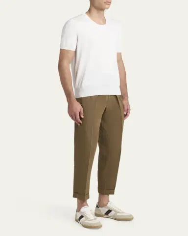 Tom Ford Men's Terence Suede and Leather Low-Top Sneakers | Thumbnail 3 Tom Ford Men's Terence Suede and Leather Low-Top Sneakers | Thumbnail 3