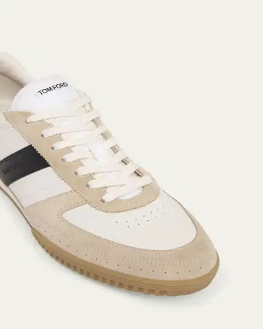 Tom Ford Men's Terence Suede and Leather Low-Top Sneakers | Thumbnail 5 Tom Ford Men's Terence Suede and Leather Low-Top Sneakers | Thumbnail 5