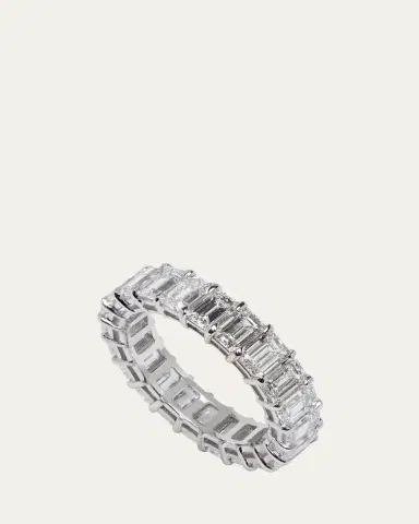 Kendall Row 14K White Gold Emerald-Cut Lab Grown Diamond Eternity Band | Thumbnail 4 Kendall Row 14K White Gold Emerald-Cut Lab Grown Diamond Eternity Band | Thumbnail 4