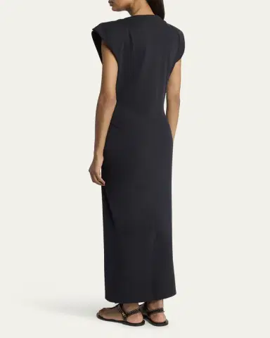 Isabel Marant Nadela Ruched Slit Cotton Maxi Dress | Thumbnail 7 Isabel Marant Nadela Ruched Slit Cotton Maxi Dress | Thumbnail 7