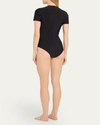 Lisa Marie Fernandez Farrah Rashguard One-Piece Swimsuit | Thumbnail 3 Lisa Marie Fernandez Farrah Rashguard One-Piece Swimsuit | Thumbnail 3