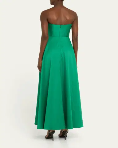 Badgley Mischka Strapless Bow-Front Gown | Thumbnail 3 Badgley Mischka Strapless Bow-Front Gown | Thumbnail 3