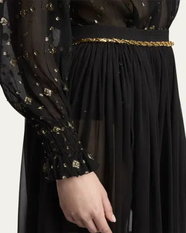 Saint Laurent Tiered Sheer Maxi Skirt | Thumbnail 5 Saint Laurent Tiered Sheer Maxi Skirt | Thumbnail 5