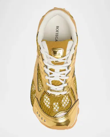 Bottega Veneta Orbit Metallic Net Runner Sneakers | Thumbnail 24 Bottega Veneta Orbit Metallic Net Runner Sneakers | Thumbnail 24
