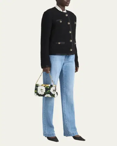 Dolce & Gabbana Marlene Small Flower-Print Clutch Bag | Thumbnail 5 Dolce & Gabbana Marlene Small Flower-Print Clutch Bag | Thumbnail 5