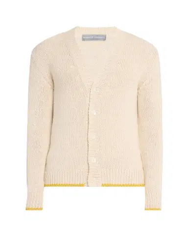 Bergdorf Goodman Men's Cotton Contrast-Trim Cardigan | Thumbnail 1 Bergdorf Goodman Men's Cotton Contrast-Trim Cardigan | Thumbnail 1