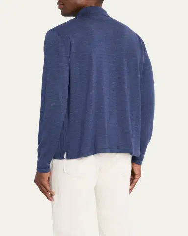 Bergdorf Goodman Men's Wool Overshirt Cardigan | Thumbnail 8 Bergdorf Goodman Men's Wool Overshirt Cardigan | Thumbnail 8