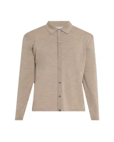 Bergdorf Goodman Men's Wool Overshirt Cardigan | Thumbnail 1 Bergdorf Goodman Men's Wool Overshirt Cardigan | Thumbnail 1