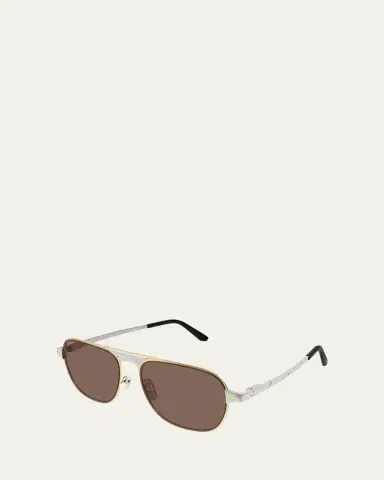 Cartier Men's CT0532SM Metal Aviator Sunglasses | Thumbnail 2 Cartier Men's CT0532SM Metal Aviator Sunglasses | Thumbnail 2