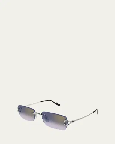 Cartier Men's CT0550SM Metal Rectangle Sunglasses | Thumbnail 2 Cartier Men's CT0550SM Metal Rectangle Sunglasses | Thumbnail 2