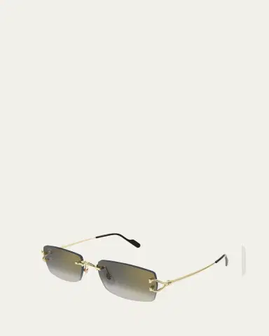 Cartier Men's CT0550SM Metal Rectangle Sunglasses | Thumbnail 4 Cartier Men's CT0550SM Metal Rectangle Sunglasses | Thumbnail 4