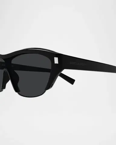 Saint Laurent Recycled Acetate Shield Sunglasses | Thumbnail 2 Saint Laurent Recycled Acetate Shield Sunglasses | Thumbnail 2