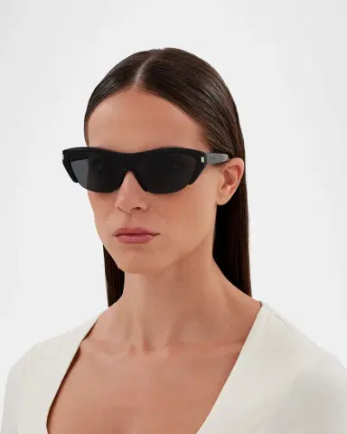 Saint Laurent Recycled Acetate Shield Sunglasses | Thumbnail 4 Saint Laurent Recycled Acetate Shield Sunglasses | Thumbnail 4