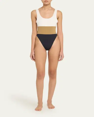 ANEMOS Hume Tricolor One-Piece Swimsuit | Thumbnail 2 ANEMOS Hume Tricolor One-Piece Swimsuit | Thumbnail 2