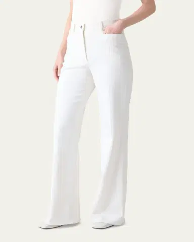 Akris punto Bootcut Cotton Stretch Denim Pants | Thumbnail 4 Akris punto Bootcut Cotton Stretch Denim Pants | Thumbnail 4