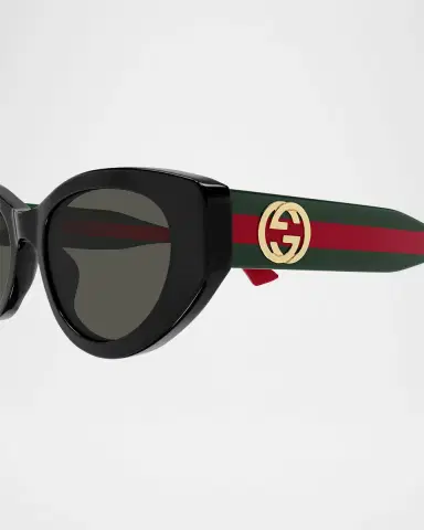 Gucci Cat-Eye Recycled Acetate Sunglasses | Thumbnail 2 Gucci Cat-Eye Recycled Acetate Sunglasses | Thumbnail 2