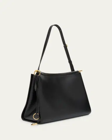 Alaïa Le Click Medium Curve Shoulder Bag in Glossy Leather | Thumbnail 2 Alaïa Le Click Medium Curve Shoulder Bag in Glossy Leather | Thumbnail 2