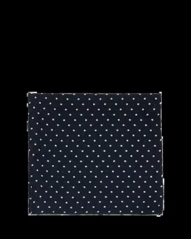 Anderson & Sheppard Men's Wool and Cashmere Polka Dot Pocket Square | Thumbnail 2 Anderson & Sheppard Men's Wool and Cashmere Polka Dot Pocket Square | Thumbnail 2