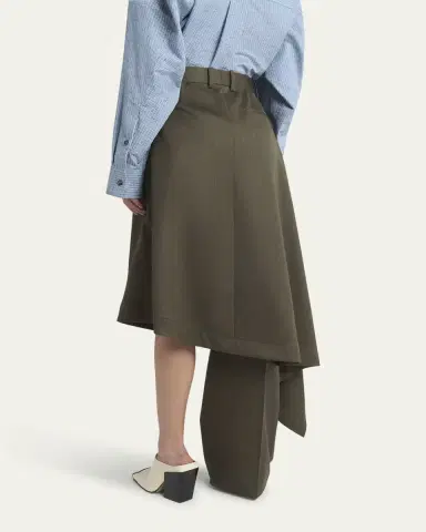 Bottega Veneta Asymmetric Wool Skirt Trousers | Thumbnail 3 Bottega Veneta Asymmetric Wool Skirt Trousers | Thumbnail 3