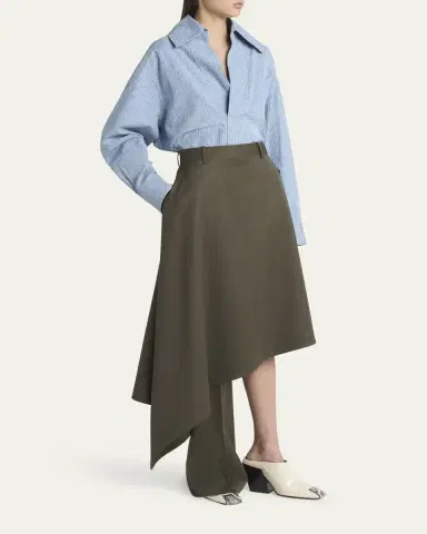 Bottega Veneta Asymmetric Wool Skirt Trousers | Thumbnail 4 Bottega Veneta Asymmetric Wool Skirt Trousers | Thumbnail 4