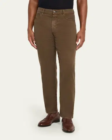 Loro Piana Men's Quarona Linen and Cotton Stretch Five-Pocket Pants | Thumbnail 12 Loro Piana Men's Quarona Linen and Cotton Stretch Five-Pocket Pants | Thumbnail 12