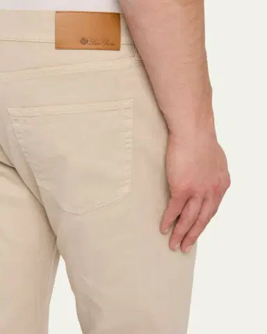 Loro Piana Men's Quarona Linen and Cotton Stretch Five-Pocket Pants | Thumbnail 5 Loro Piana Men's Quarona Linen and Cotton Stretch Five-Pocket Pants | Thumbnail 5
