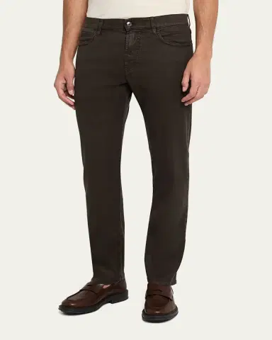 Loro Piana Men's Quarona Linen and Cotton Stretch Five-Pocket Pants | Thumbnail 8 Loro Piana Men's Quarona Linen and Cotton Stretch Five-Pocket Pants | Thumbnail 8