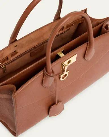 Ferragamo The New Studio Soft Leather Top-Handle Bag | Thumbnail 8 Ferragamo The New Studio Soft Leather Top-Handle Bag | Thumbnail 8